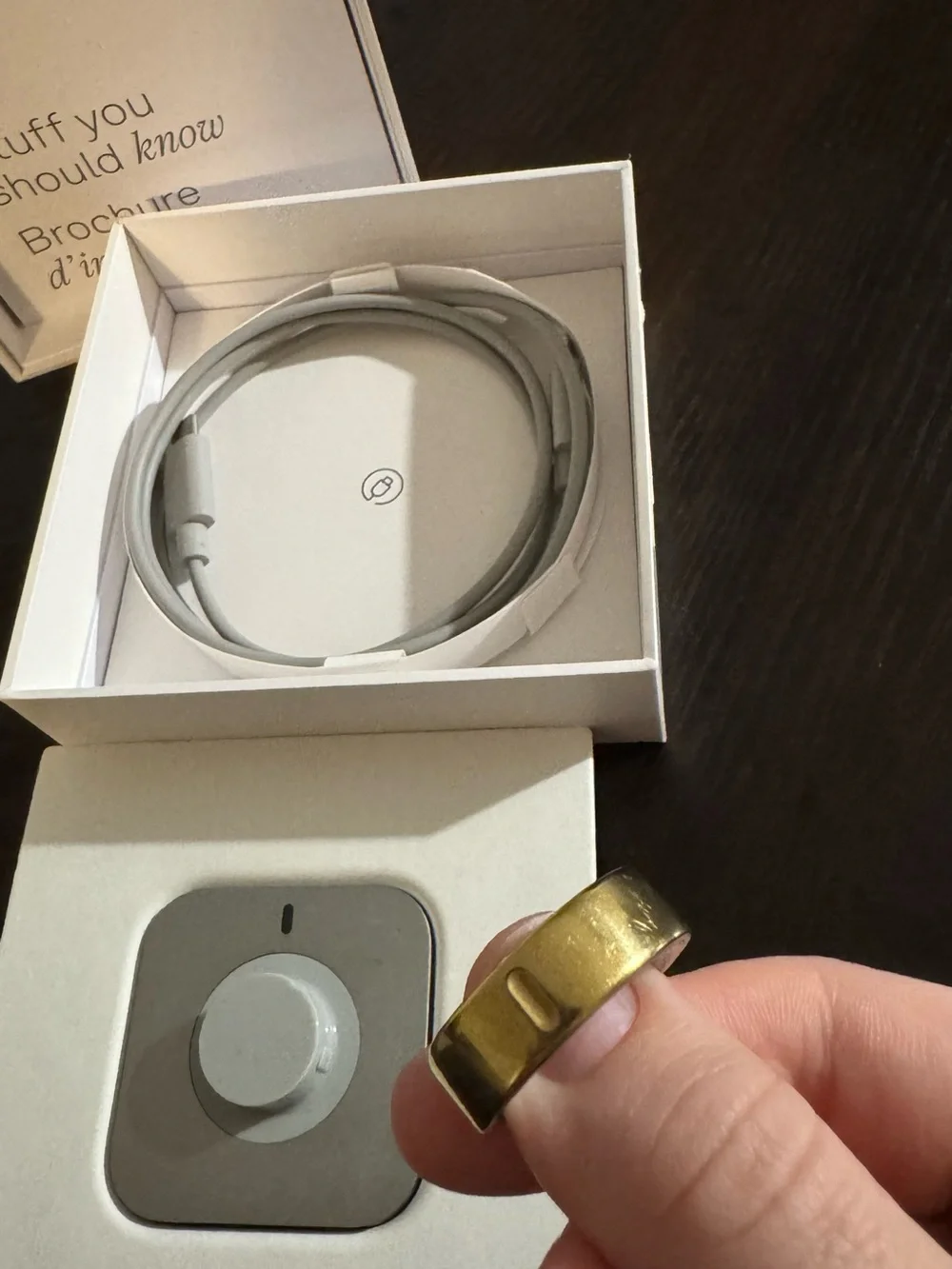 Oura Ring 4 — Gold Size 10 Like New